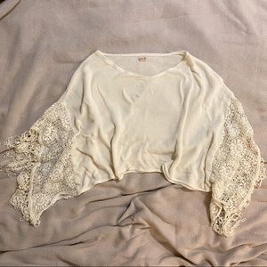 Hollister Knit Boho Poncho Style Top